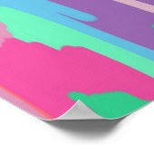 Abstracte printer voor pastalletjes poster (Hoek)