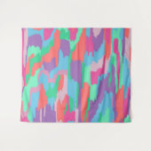 Abstracte printer voor pastalletjes wandkleed (Voorkant (horizontaal))
