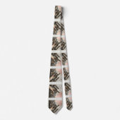 Abstracte printplaat - Retro Art Deco Stropdas (Voorkant)