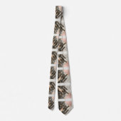 Abstracte printplaat - Retro Art Deco Stropdas (Achterkant)