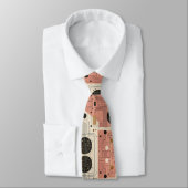 Abstracte printplaat - Retro Midden Jaren 50 Moder Stropdas (Gebonden)