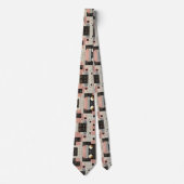 Abstracte printplaat - Retro Midden Jaren 50 Moder Stropdas (Voorkant)