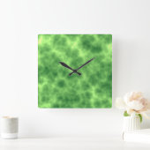 Abstracte procedurele ruw groen vierkante klok (Huis)