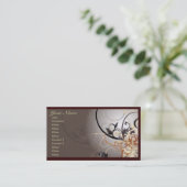 Abstracte professionele kaartsjabloon visitekaartje (Staand voorkant)