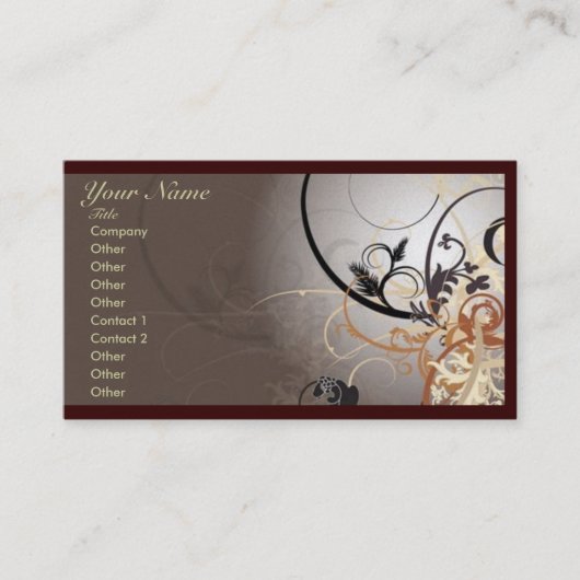 Abstracte professionele kaartsjabloon visitekaartje (Voorkant)