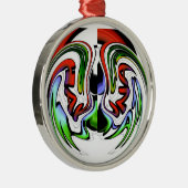 Abstracte profielillustratie afdrukken metalen ornament (Rechts)