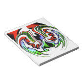 Abstracte profielillustratie afdrukken notitieblok (Schuin)