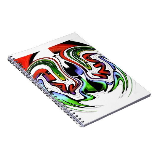 Abstracte profielillustratie afdrukken notitieboek (Rechterzijde)