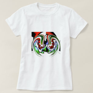 Abstracte profielillustratie afdrukken t-shirt