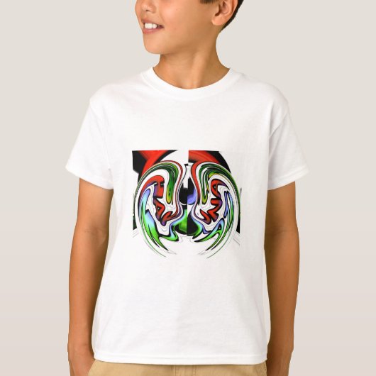 Abstracte profielillustratie afdrukken t-shirt (Voorkant)