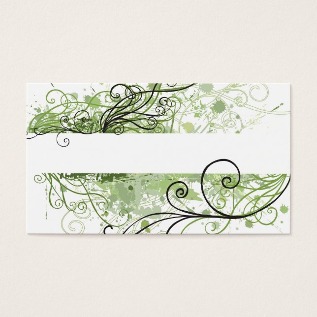 Abstracte profielkaart visitekaartje (Voorkant)