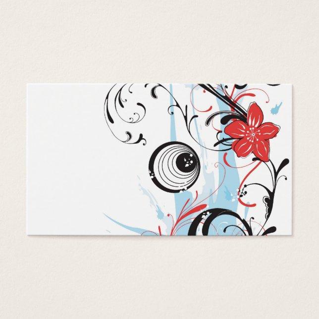 Abstracte profielkaart visitekaartje (Voorkant)