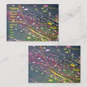 Abstracte profielkaart visitekaartje (Voorkant / Achterkant)
