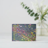 Abstracte profielkaart visitekaartje (Staand voorkant)