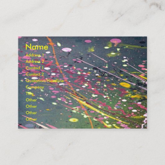 Abstracte profielkaart visitekaartje (Voorkant)