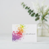 Abstracte profielkaarten voor ontwerper visitekaartje (Staand voorkant)