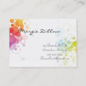 Abstracte profielkaarten voor ontwerper visitekaartje (Achterkant)