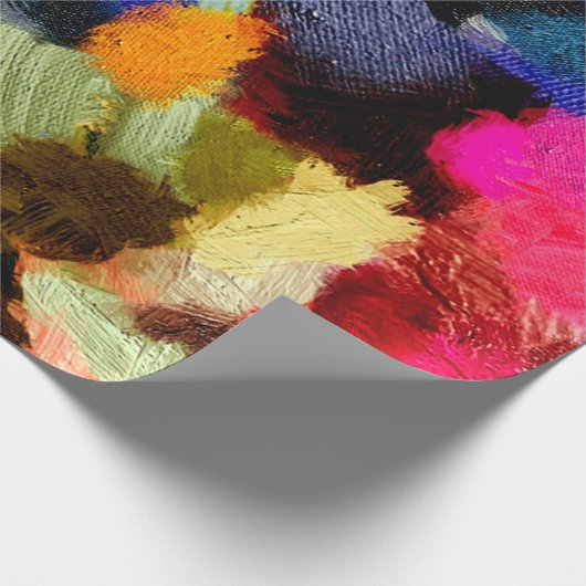 abstracte psychedelic grunge background grafisch s cadeaupapier (Hoek)