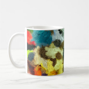 abstracte psychedelic grunge background grafisch s koffiemok