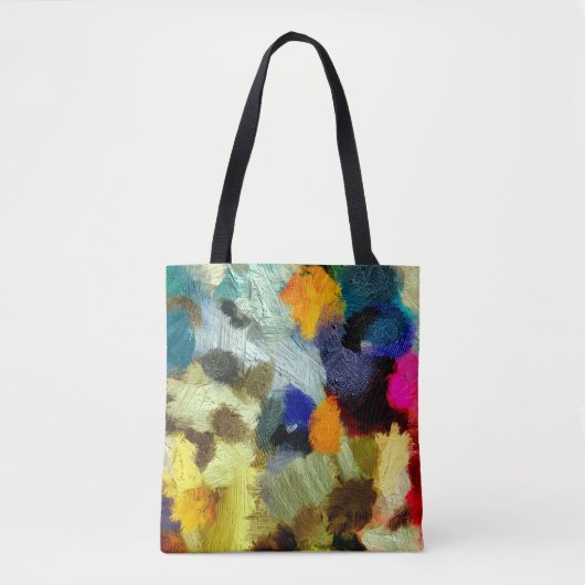 abstracte psychedelic grunge background grafisch s tote bag (Voorkant)
