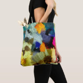 abstracte psychedelic grunge background grafisch s tote bag (Dichtbij)