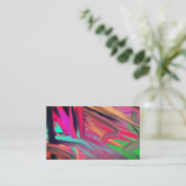 Abstracte Psychedelic-kleurentunnels Visitekaartje (Staand voorkant)