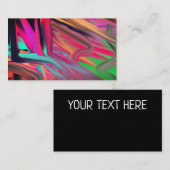 Abstracte Psychedelic-kleurentunnels Visitekaartje (Voorkant / Achterkant)