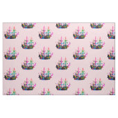Abstracte Psychedelic  Pirate Ship Clipper Stof (Fat Quarter)