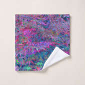 Abstracte Psychedelic Rainbow-kleuren Foliage Gard Bad Handdoek (Wasdoekje)