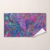 Abstracte Psychedelic Rainbow-kleuren Foliage Gard Bad Handdoek (Handdoek)