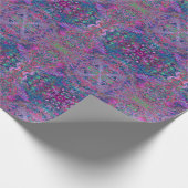 Abstracte Psychedelic Rainbow-kleuren Foliage Gard Cadeaupapier (Hoek)