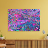 Abstracte Psychedelic Rainbow-kleuren Foliage Gard Canvas Afdruk (Insitu (Woonkamer))