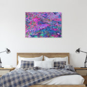 Abstracte Psychedelic Rainbow-kleuren Foliage Gard Canvas Afdruk (Insitu (Slaapkamer))