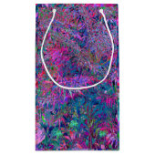 Abstracte Psychedelic Rainbow-kleuren Foliage Gard Klein Cadeauzakje (Achterkant)