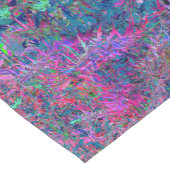Abstracte Psychedelic Rainbow-kleuren Foliage Gard Korte Tafelloper (Hoek)