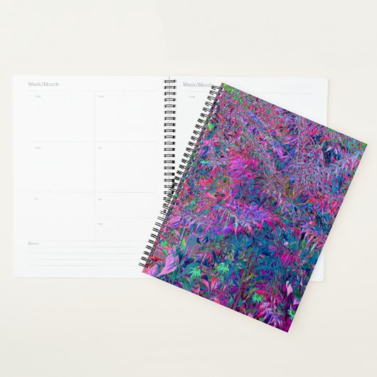 Abstracte Psychedelic Rainbow-kleuren Foliage Gard Planner (Display)