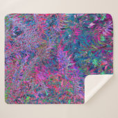 Abstracte Psychedelic Rainbow-kleuren Foliage Gard Sherpa Deken (Voorkant (horizontaal))