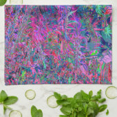 Abstracte Psychedelic Rainbow-kleuren Foliage Gard Theedoek (Gevouwen)