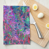 Abstracte Psychedelic Rainbow-kleuren Foliage Gard Theedoek (Quarter Fold)