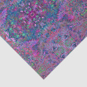 Abstracte Psychedelic Rainbow-kleuren Foliage Gard Tissuepapier (Detail)