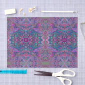 Abstracte Psychedelic Rainbow-kleuren Foliage Gard Tissuepapier (Craft)