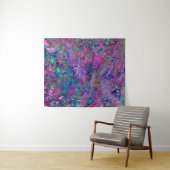 Abstracte Psychedelic Rainbow-kleuren Foliage Gard Wandkleed (In Situ (horizontaal))