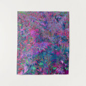 Abstracte Psychedelic Rainbow-kleuren Foliage Gard Wandkleed (Voorkant)