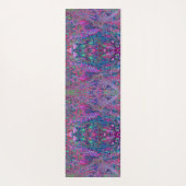 Abstracte Psychedelic Rainbow-kleuren Foliage Gard Yogamat (Achterkant)
