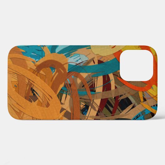 abstracte psychedelische achtergrond van kleurench Case-Mate iPhone case (Achterkant (horizontaal))