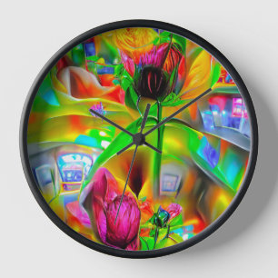 Abstracte psychedelische bloemen