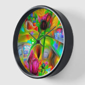 Abstracte psychedelische bloemen (Hoek)