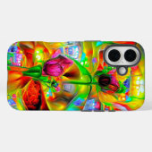 Abstracte psychedelische bloemen Case-Mate iPhone case (Achterkant (horizontaal))