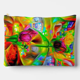 Abstracte psychedelische bloemen etui