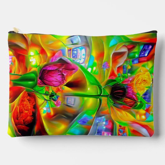 Abstracte psychedelische bloemen etui (Voorkant)